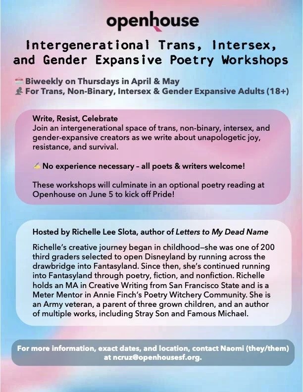Intergenerational TGI poetry workshop